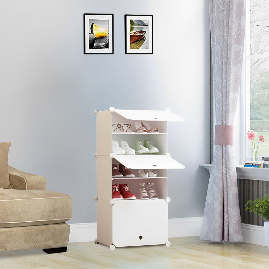 White Shoe Rack Organiser