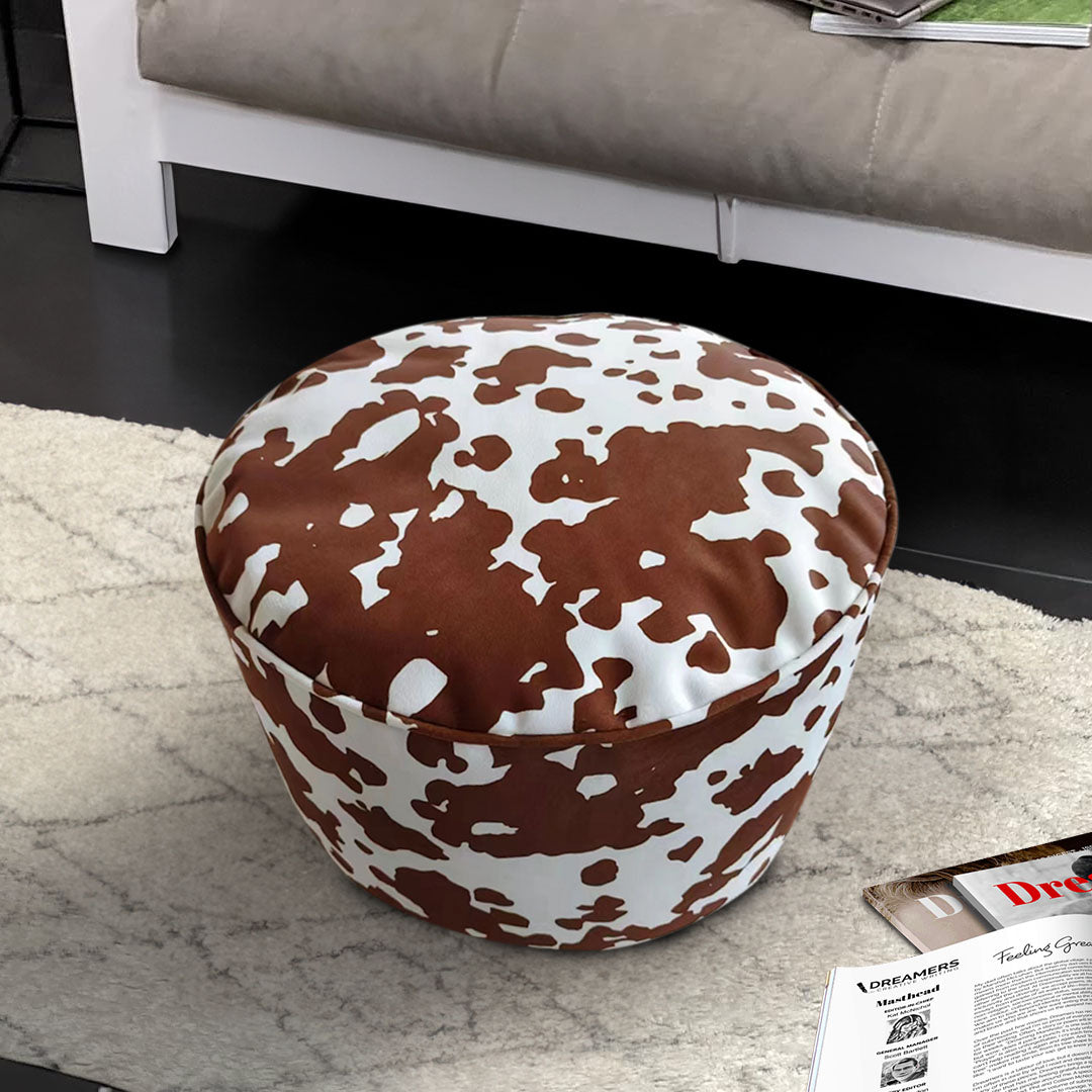 SOGA 48x35cm Round Soft Pouffe Seat Cushion Elegant Home Accent D√©cor Stylish Footstool