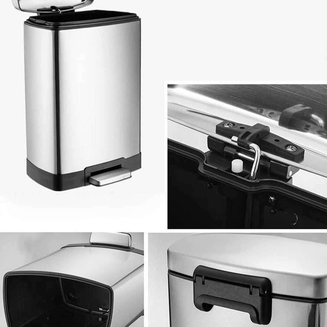 Stainless Steel Rubbish Bin 12L