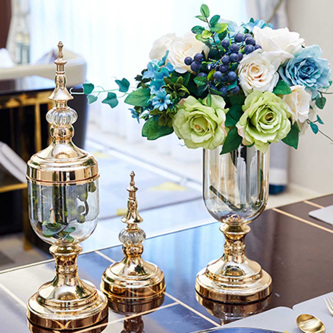 Clear Glass Flower Vase