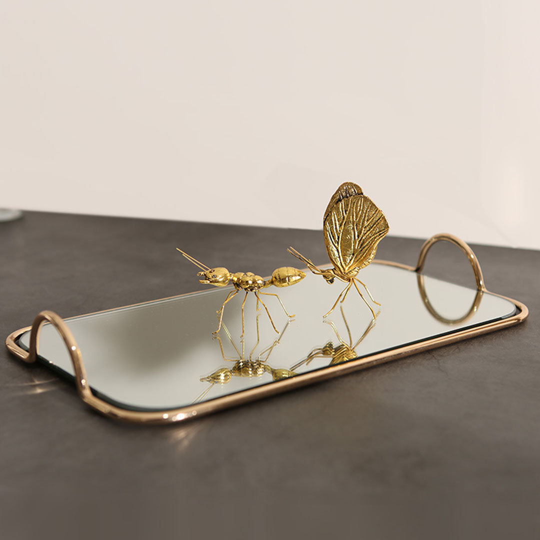 Gold Flat-Lay Vanity Tray