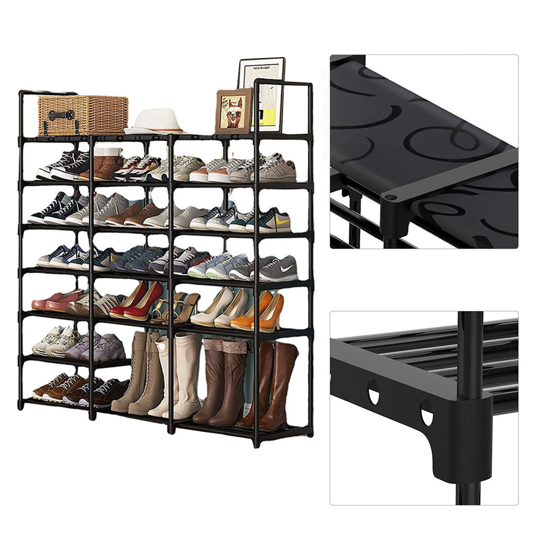 Shoe Rack Organiser With Side Hooks