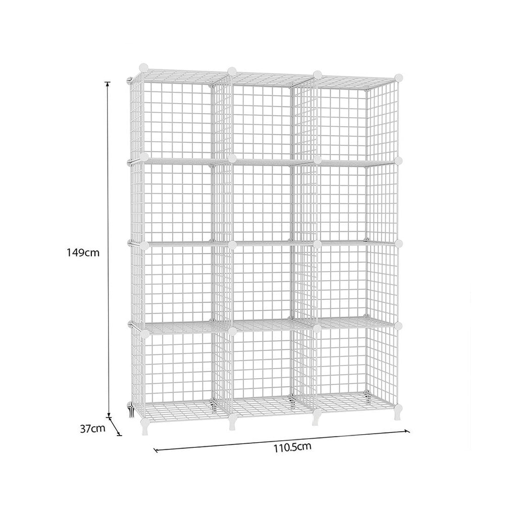 White Portable Column Storage Organiser