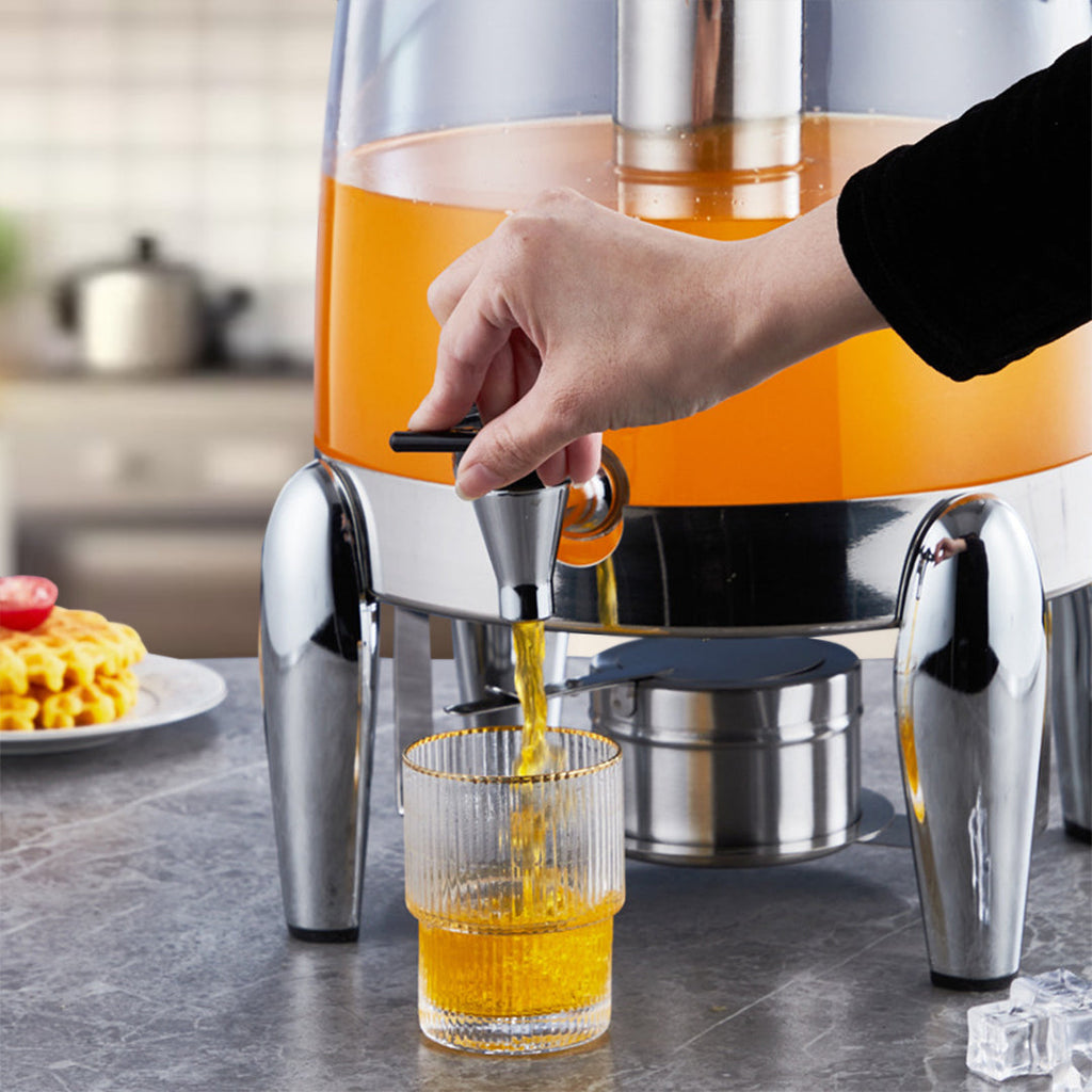 12L Silver Beverage Dispenser