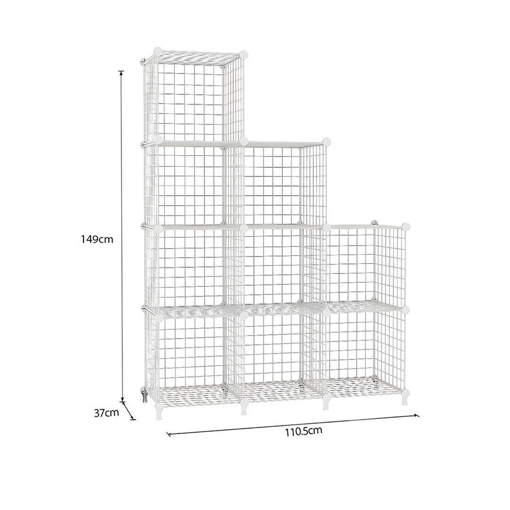 White Portable Column Storage Organiser