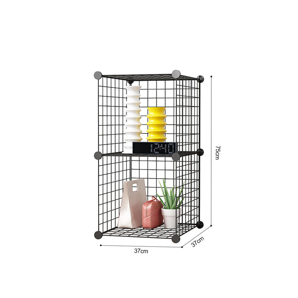 Black Portable Cube Storage Organiser