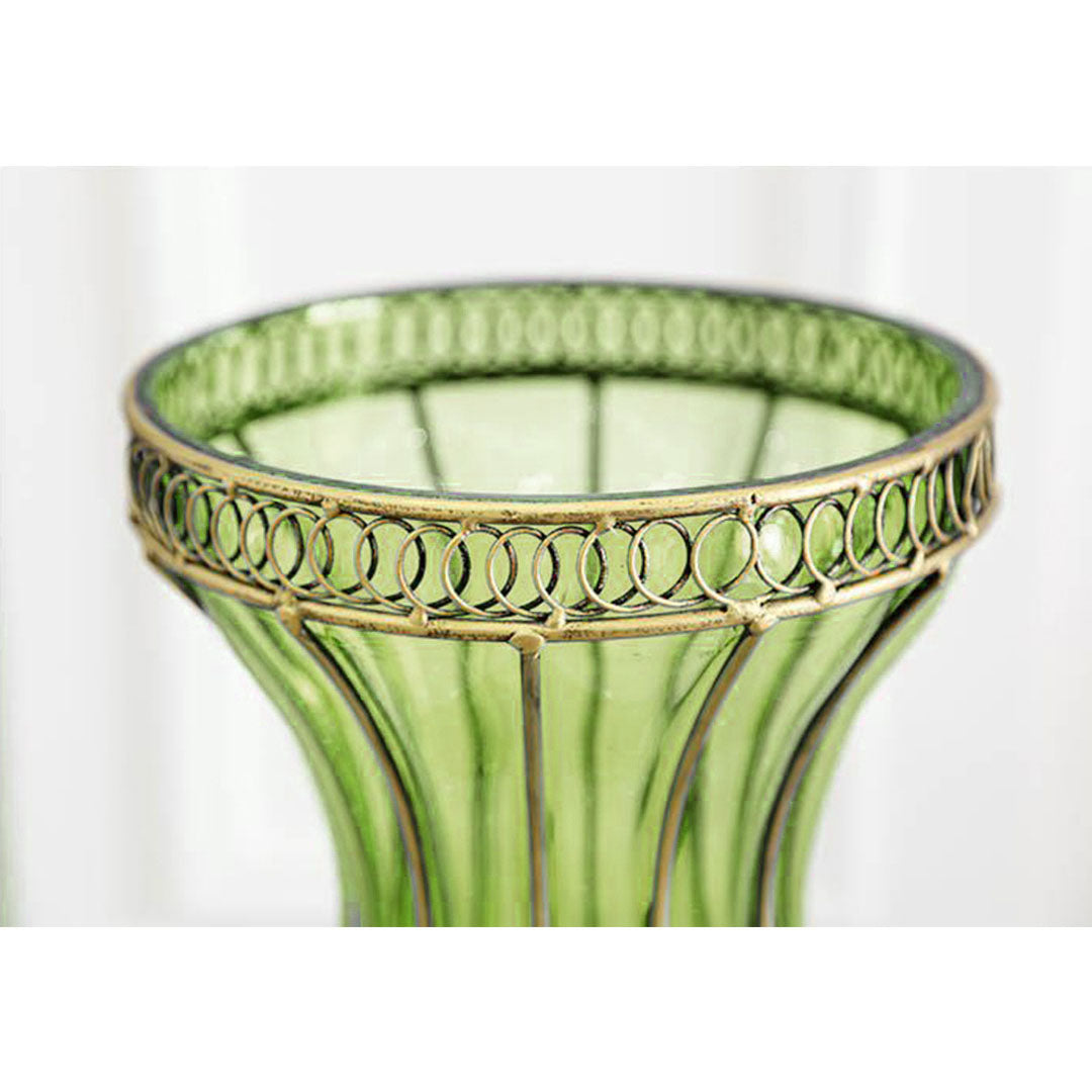 Glass Vase With Artificial Flower