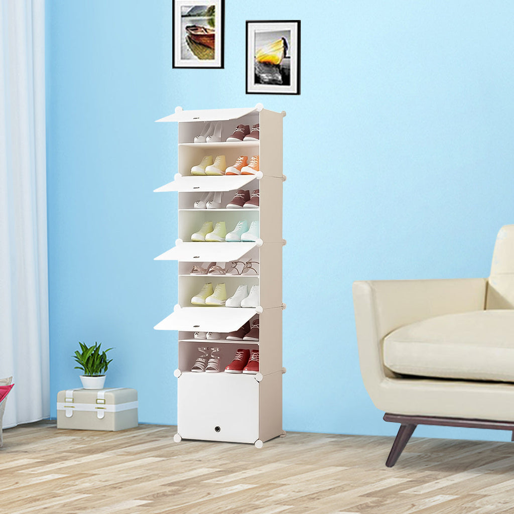 White Shoe Rack Organiser