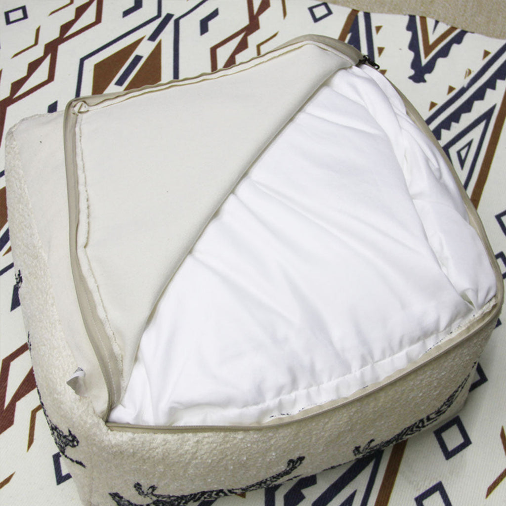 Animal Print Pouffe Cushion