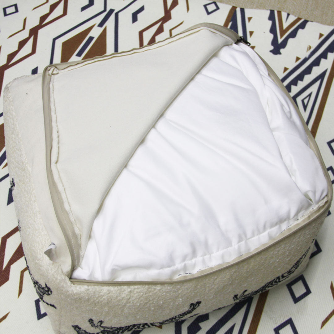 Animal Print Pouffe Cushion