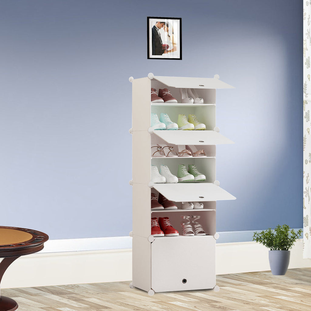 White Shoe Rack Organiser