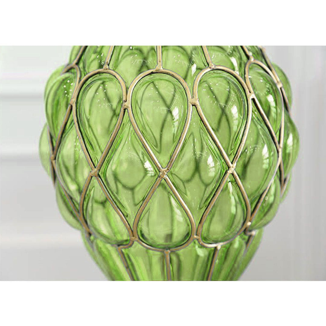 Glass Vase With Artificial Flower