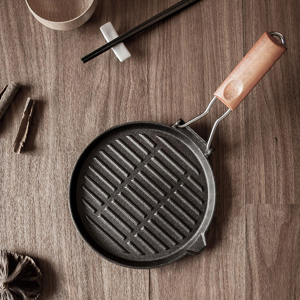 24cm Round Ribbed Frying Pan