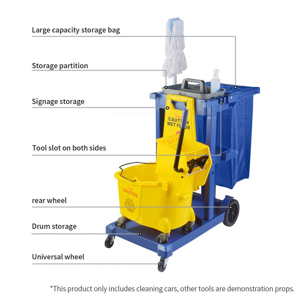 Cleaning Waste Cart Trolley