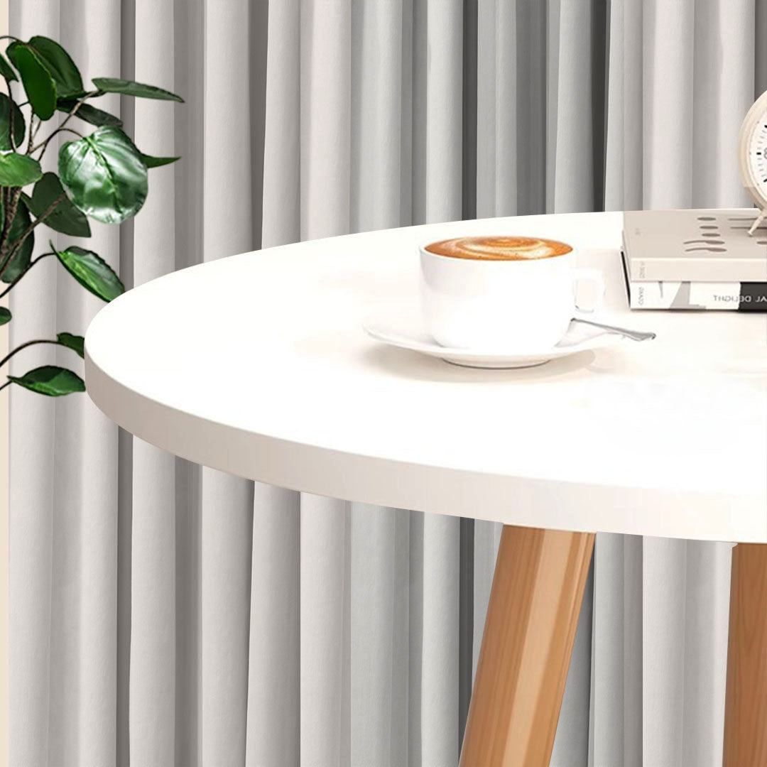 SOGA 2X 60x72cm White Small Side Coffee Table Living Room Balcony Home D√©cor Style