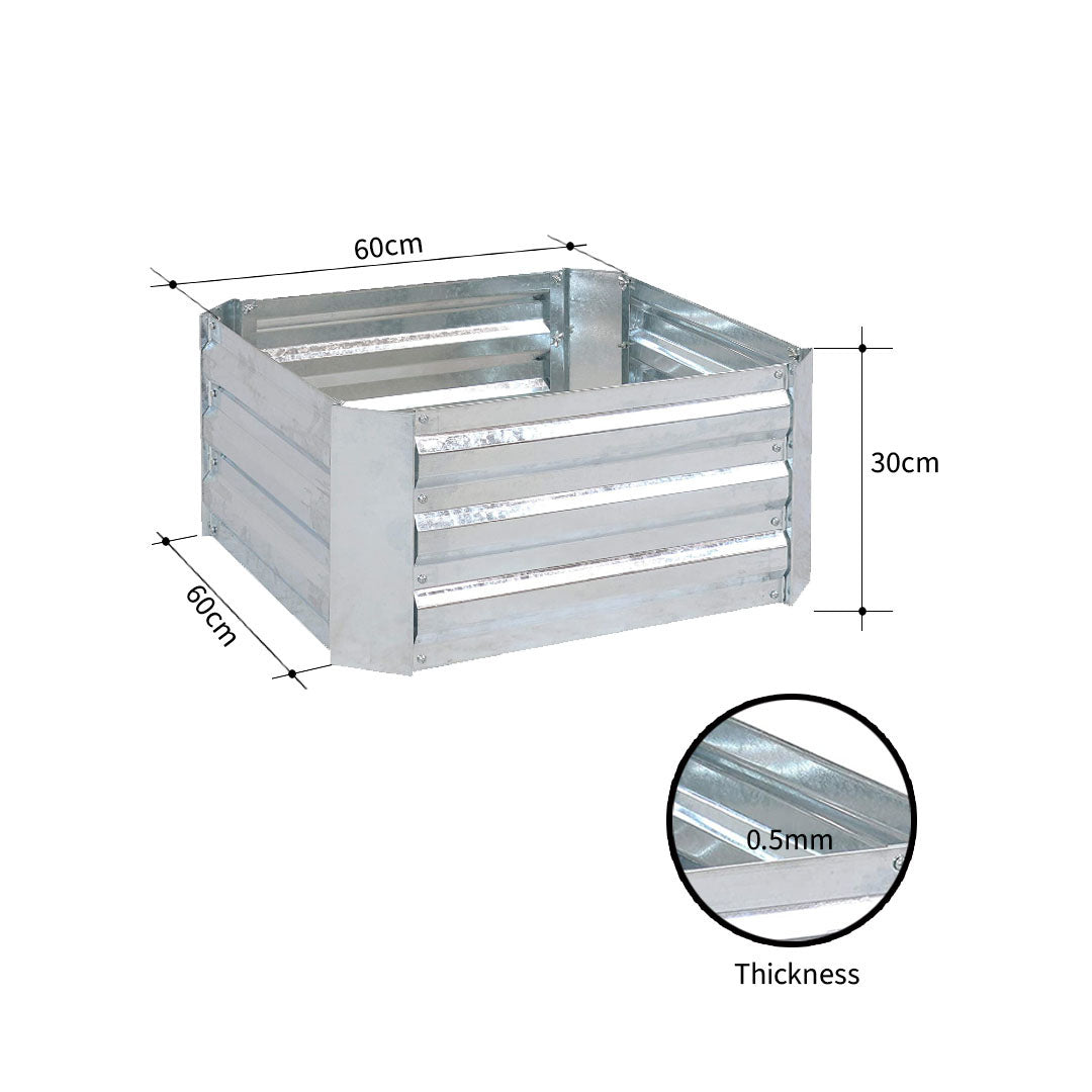 Silver Raised Garden Bed
