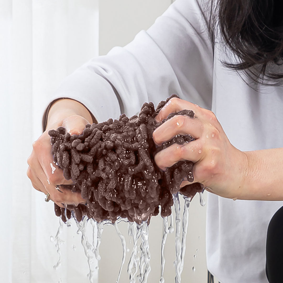 Coffee Microfiber Flat Mop (4 pcs)