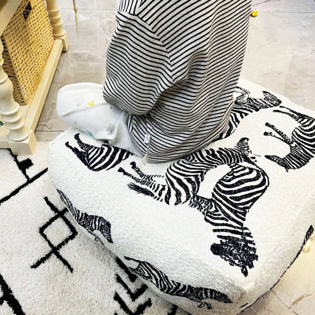 Animal Print Pouffe Cushion