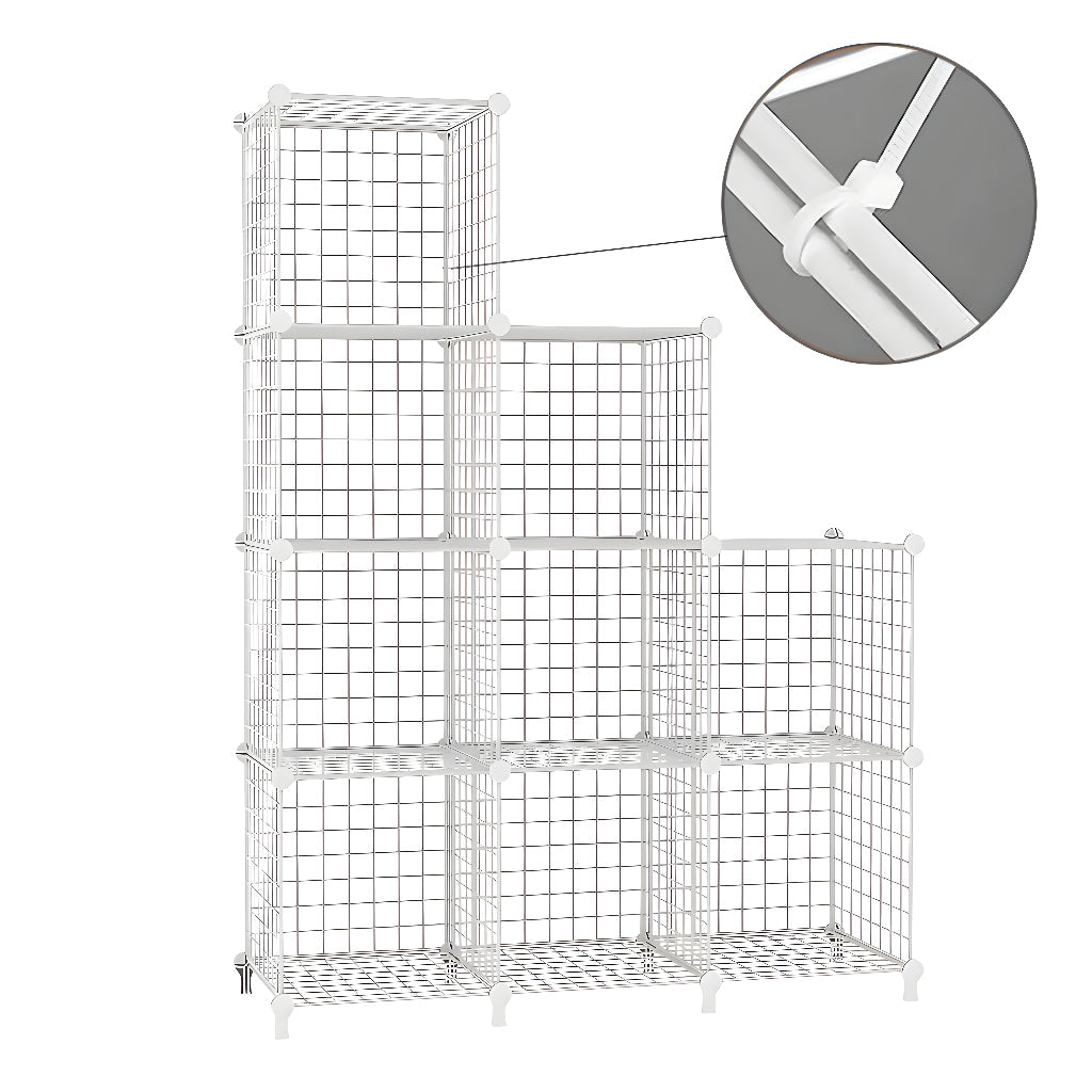 White Portable Column Storage Organiser