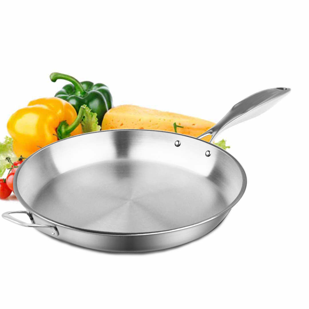 Stainless Steel Frying Pan 34cm