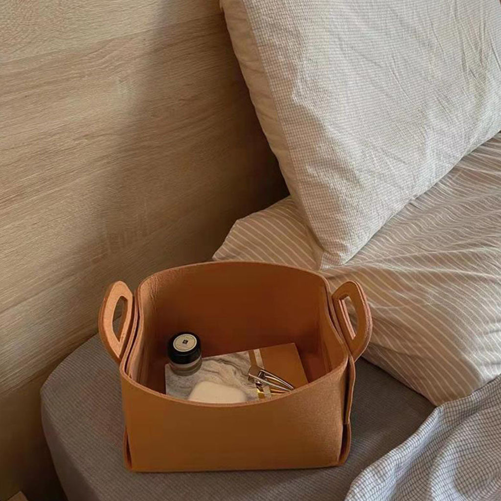 Felt Collapsible Bag With Handle