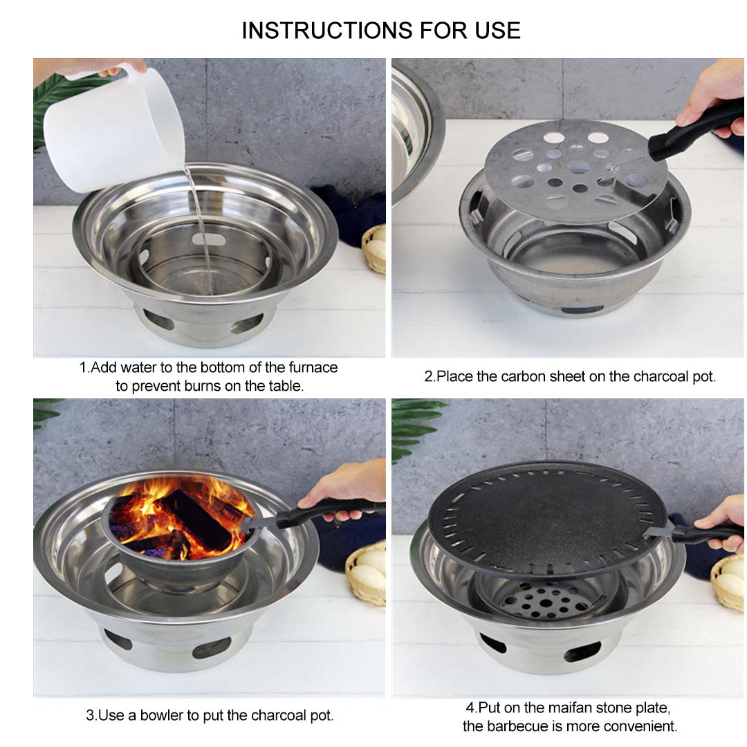 Portable BBQ Grill Plate
