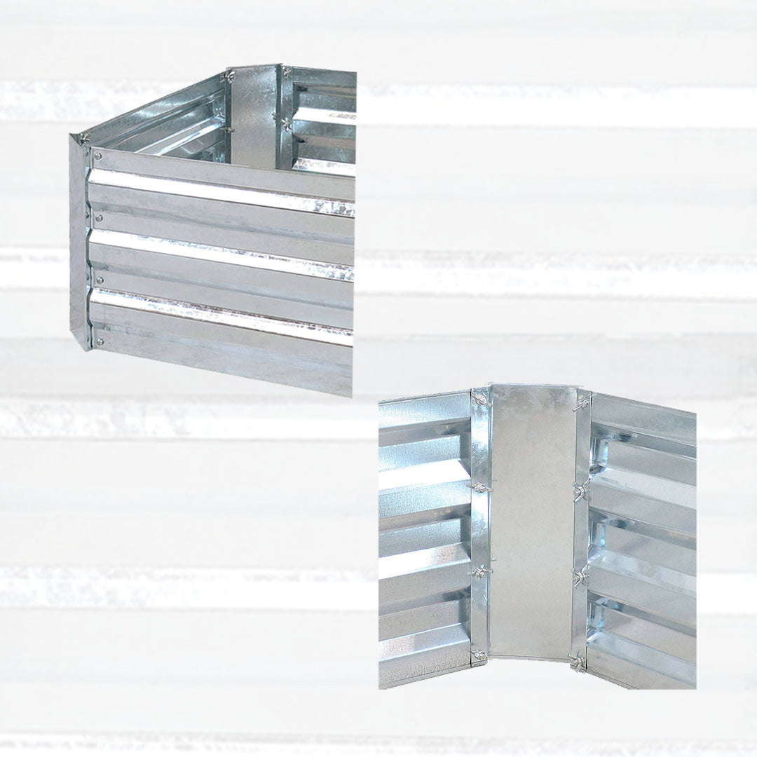 Silver Raised Garden Bed