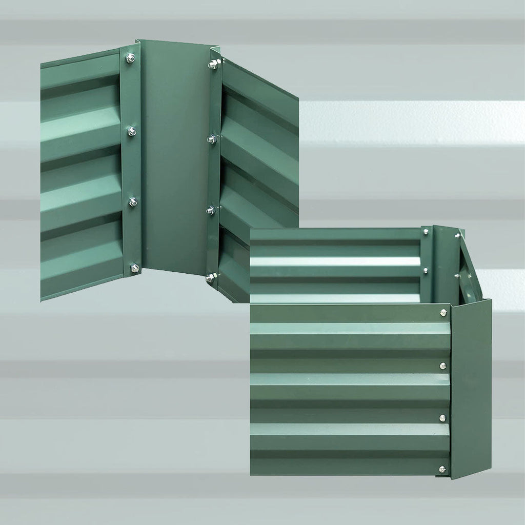 Green Raised Garden Bed