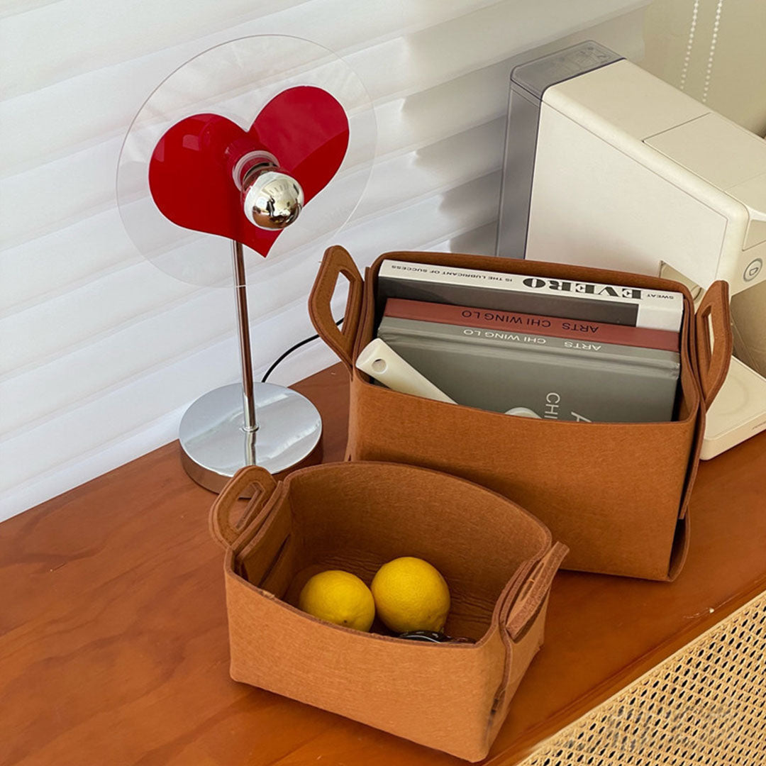 Felt Collapsible Bag With Handle