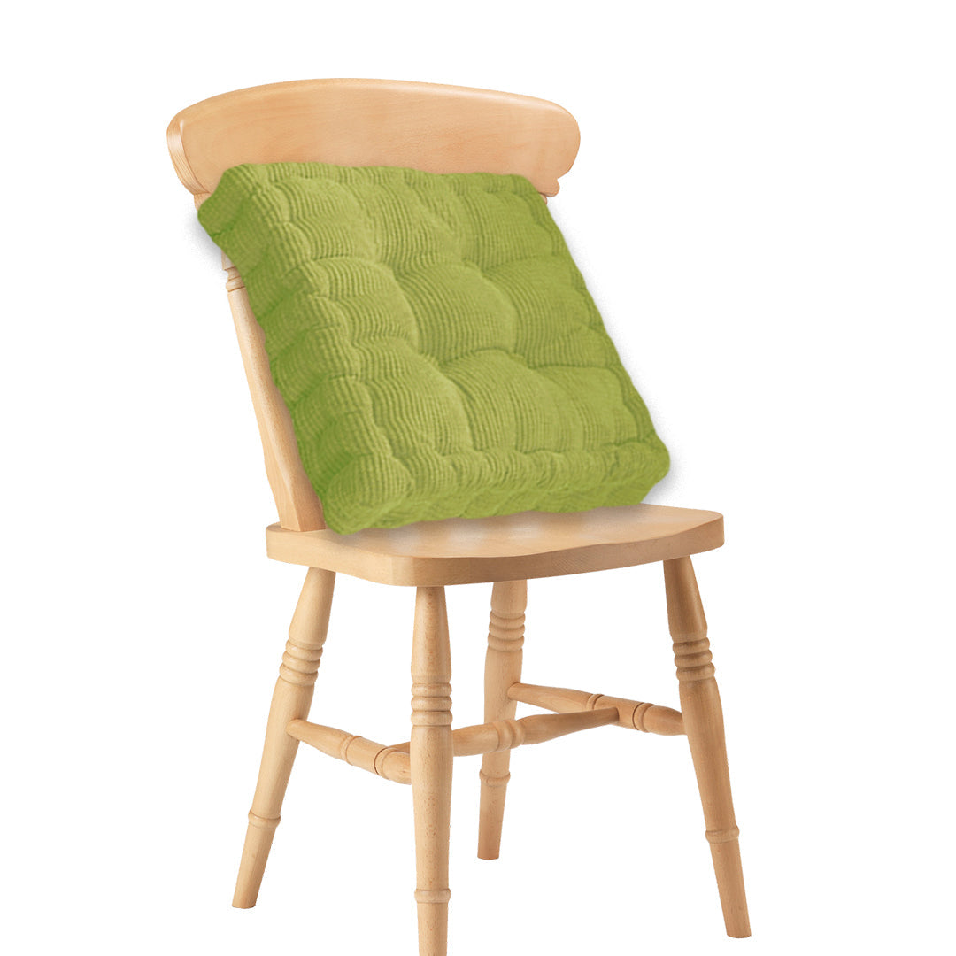 SOGA Green Square Cushion Soft Leaning Plush Backrest Throw Seat Pillow Home Office Sofa Decor