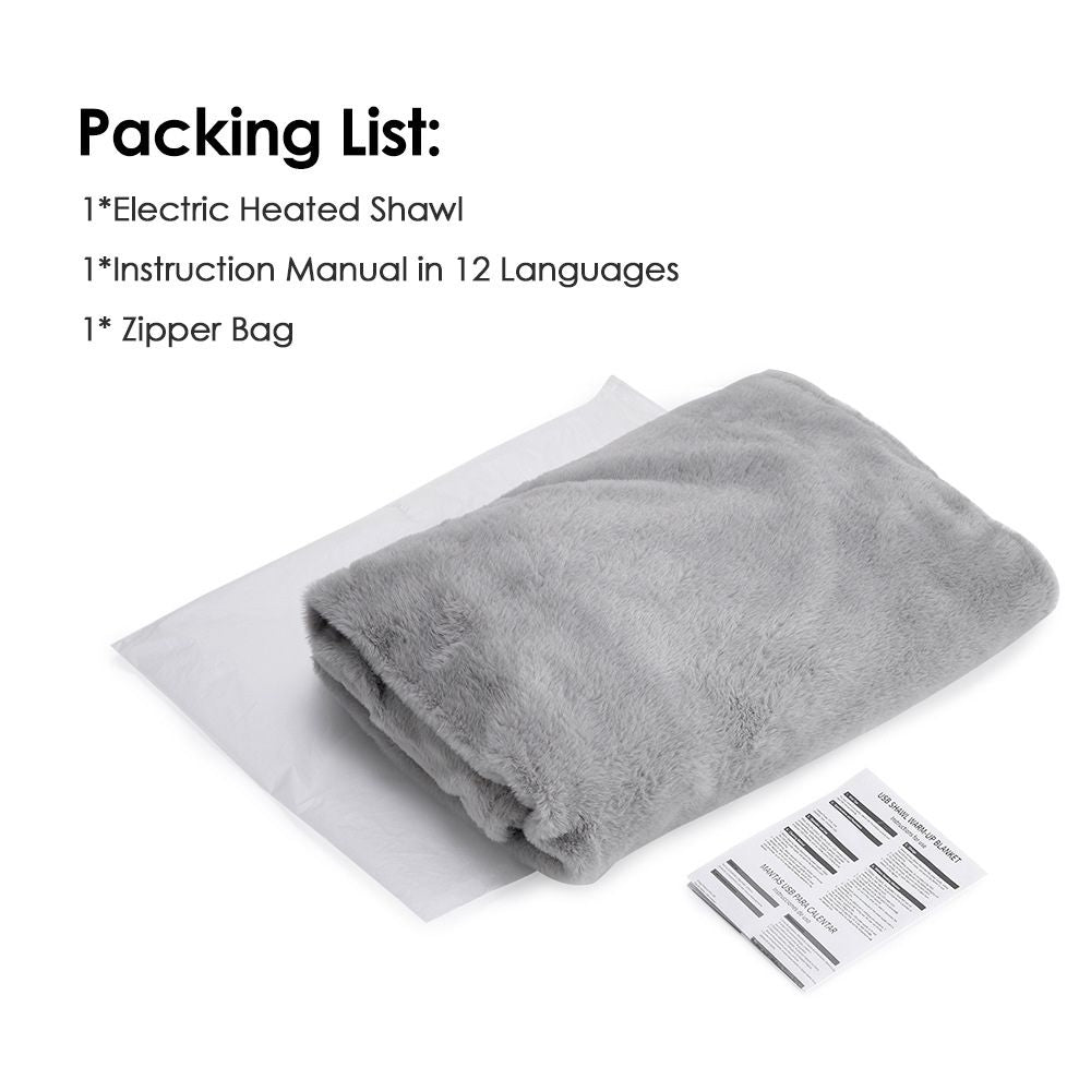 2-In-1 Heated Shawl Blanket