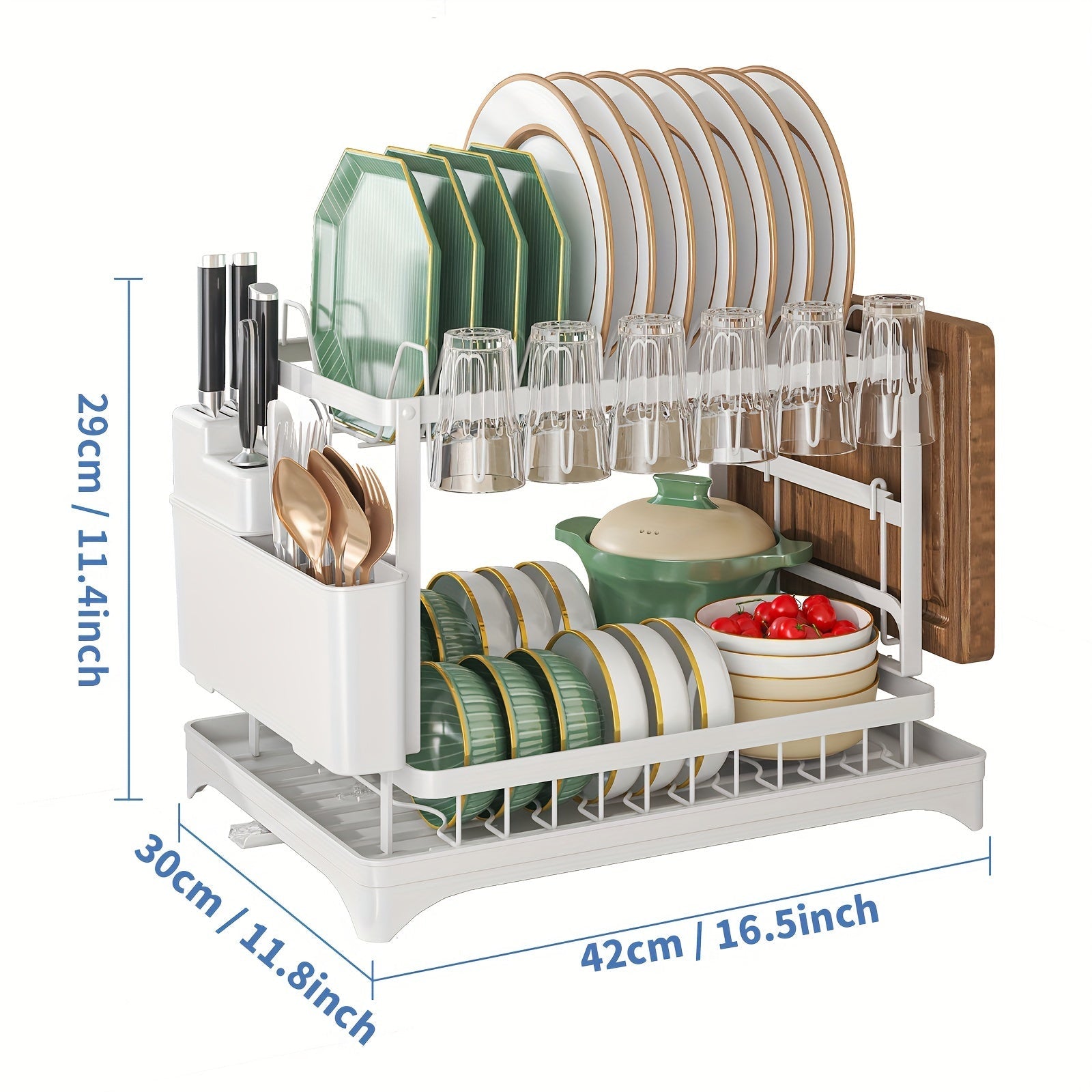 TidyTier Kitchen Dish Rack