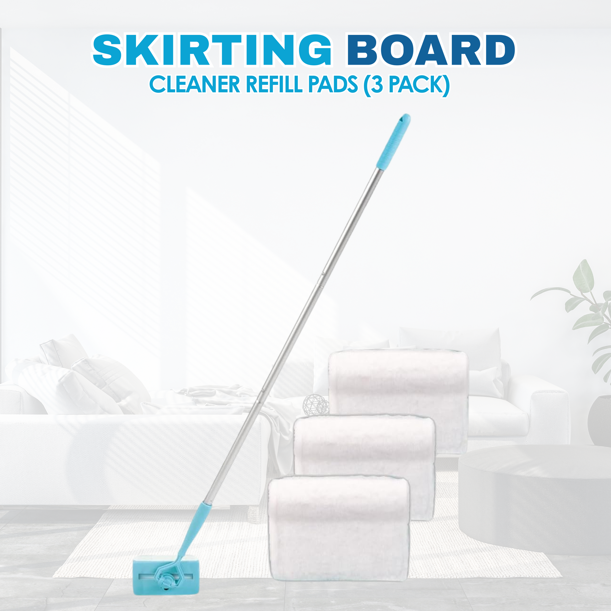 Skirting Board Cleaner (Includes 2 Cloths)