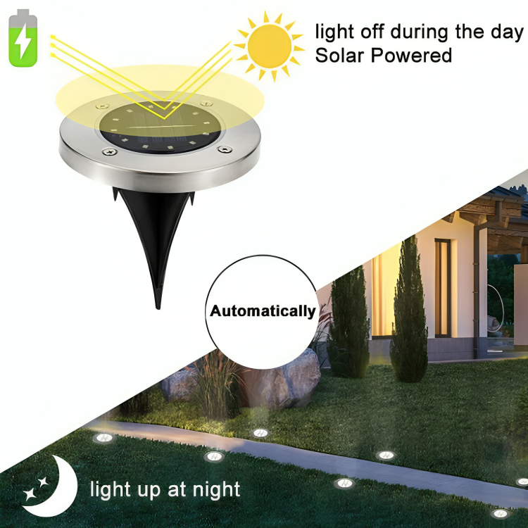 Solar Power Ultra Garden Ground Lights