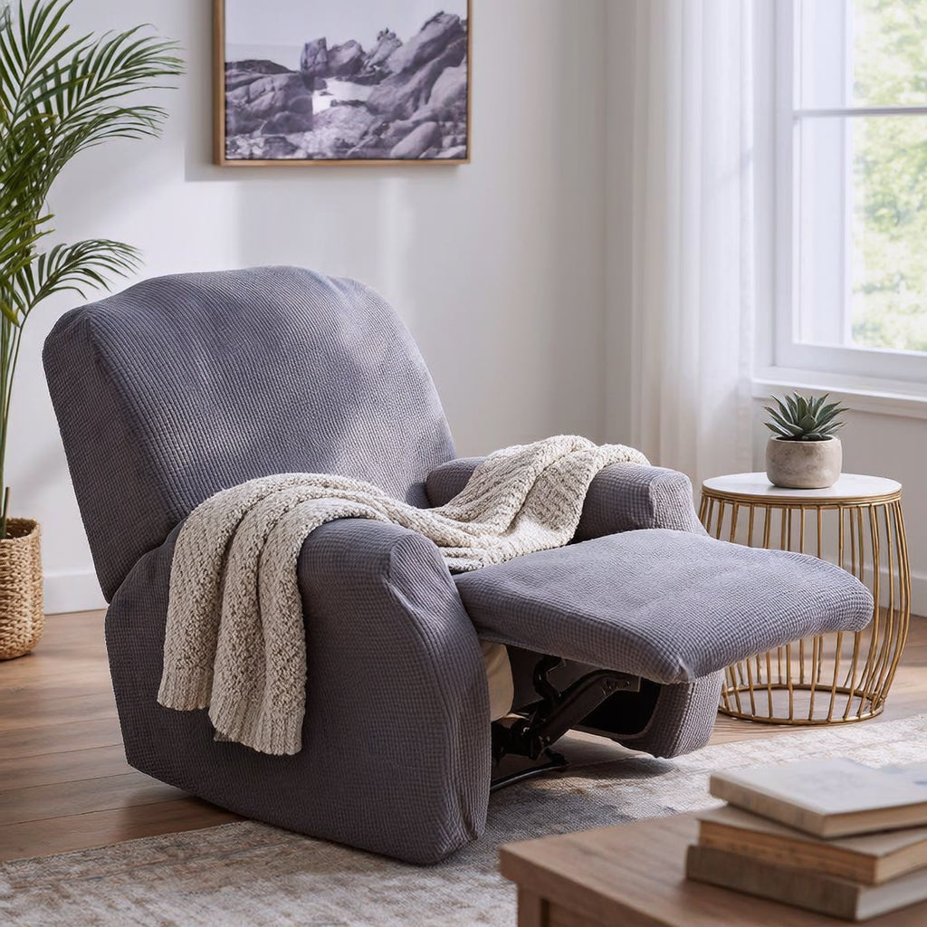 Jacquard Gray Recliner Covers