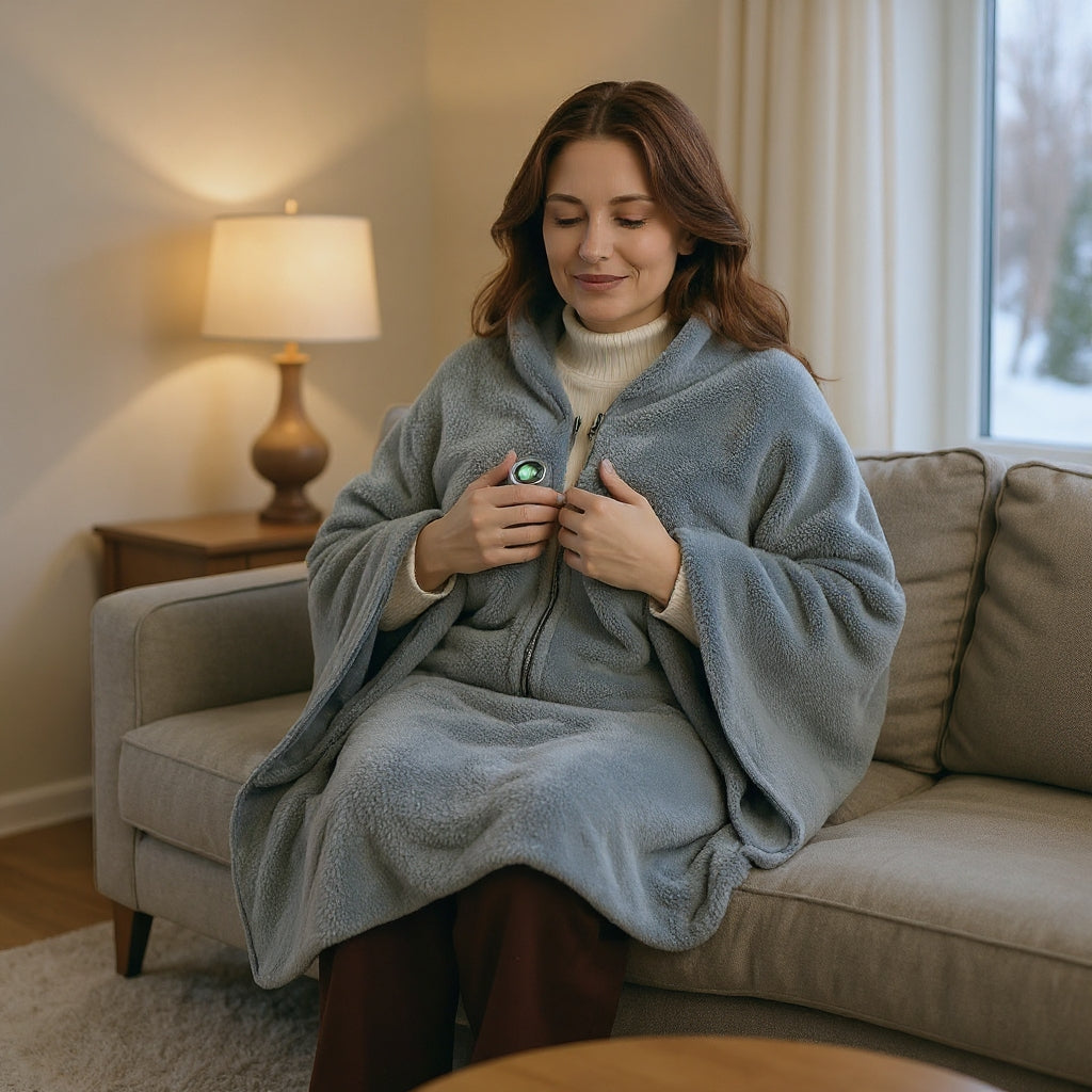 2-In-1 Heated Shawl Blanket