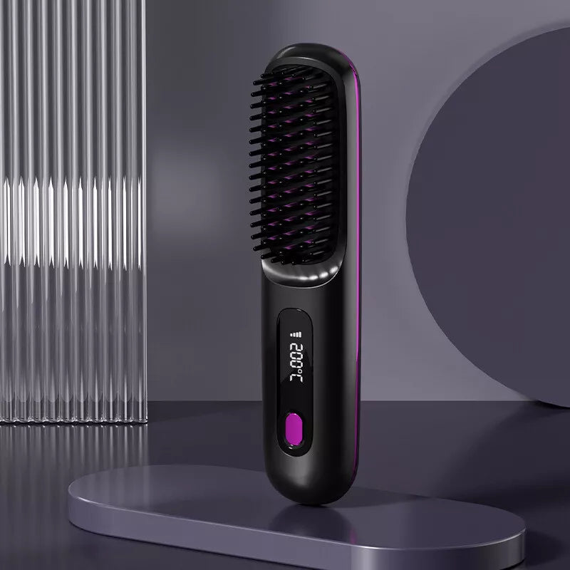 Cordless Straightening Hairbrush