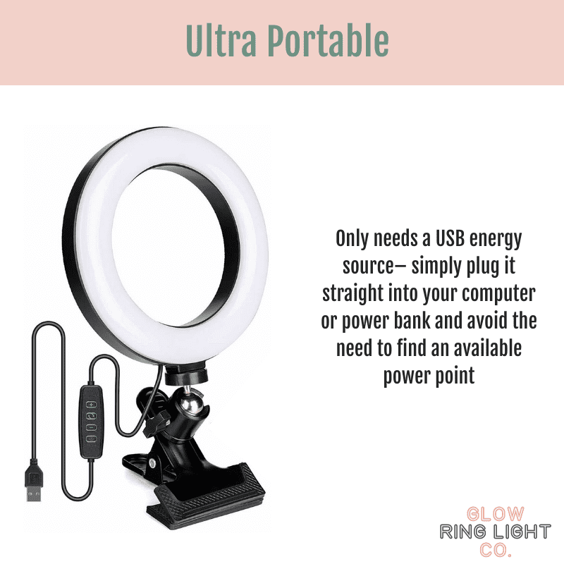 6" Clip-On LED Ring Light