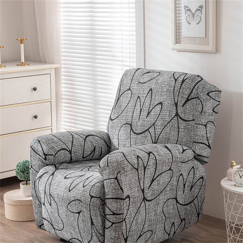 Streaky Gray Recliner Covers