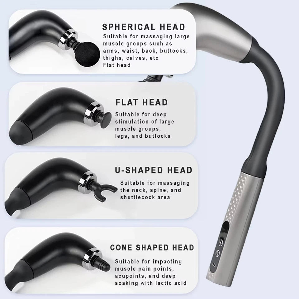 Curved Handle Massage Gun