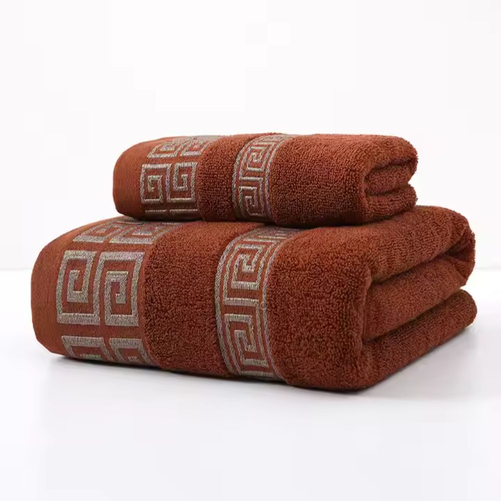 Geometric Pattern Towel 2 pcs