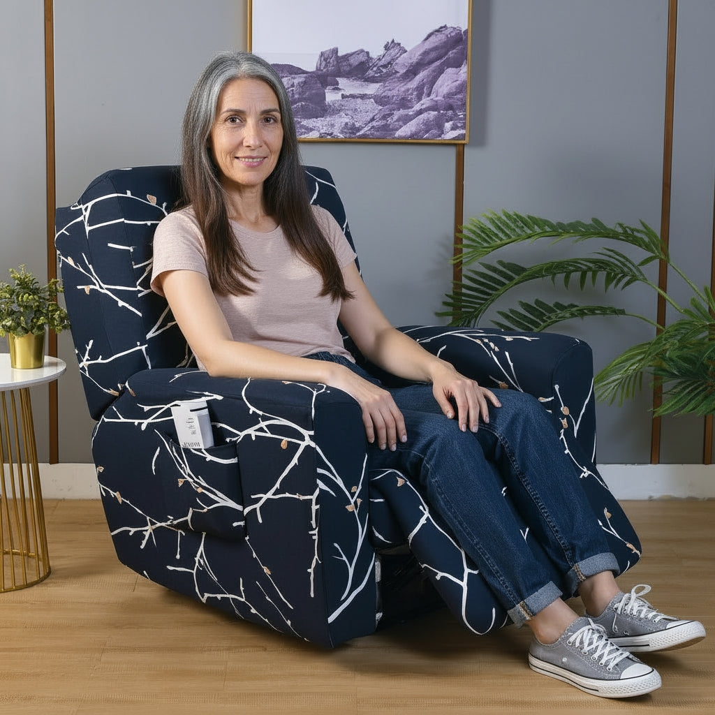 Plum Blossom Recliner Covers