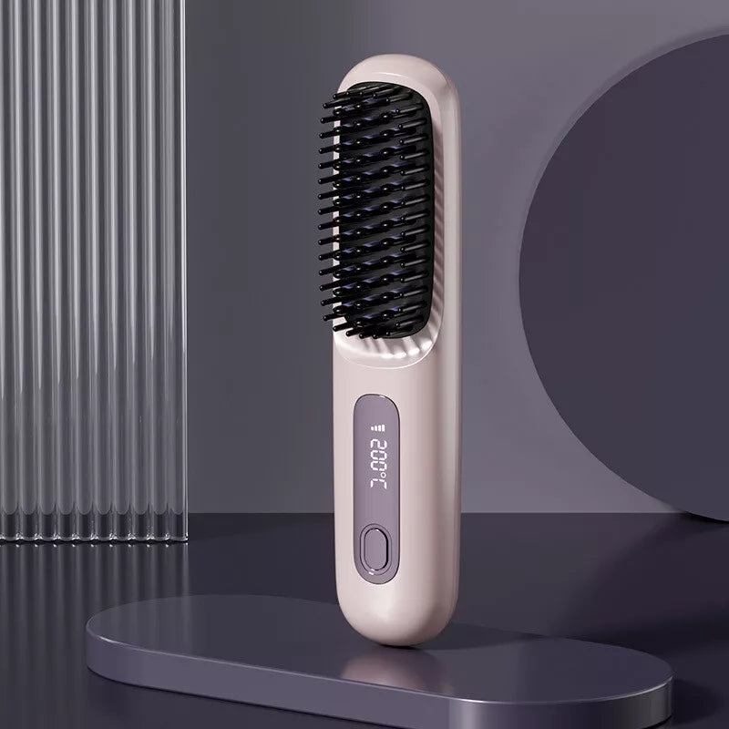 Cordless Straightening Hairbrush