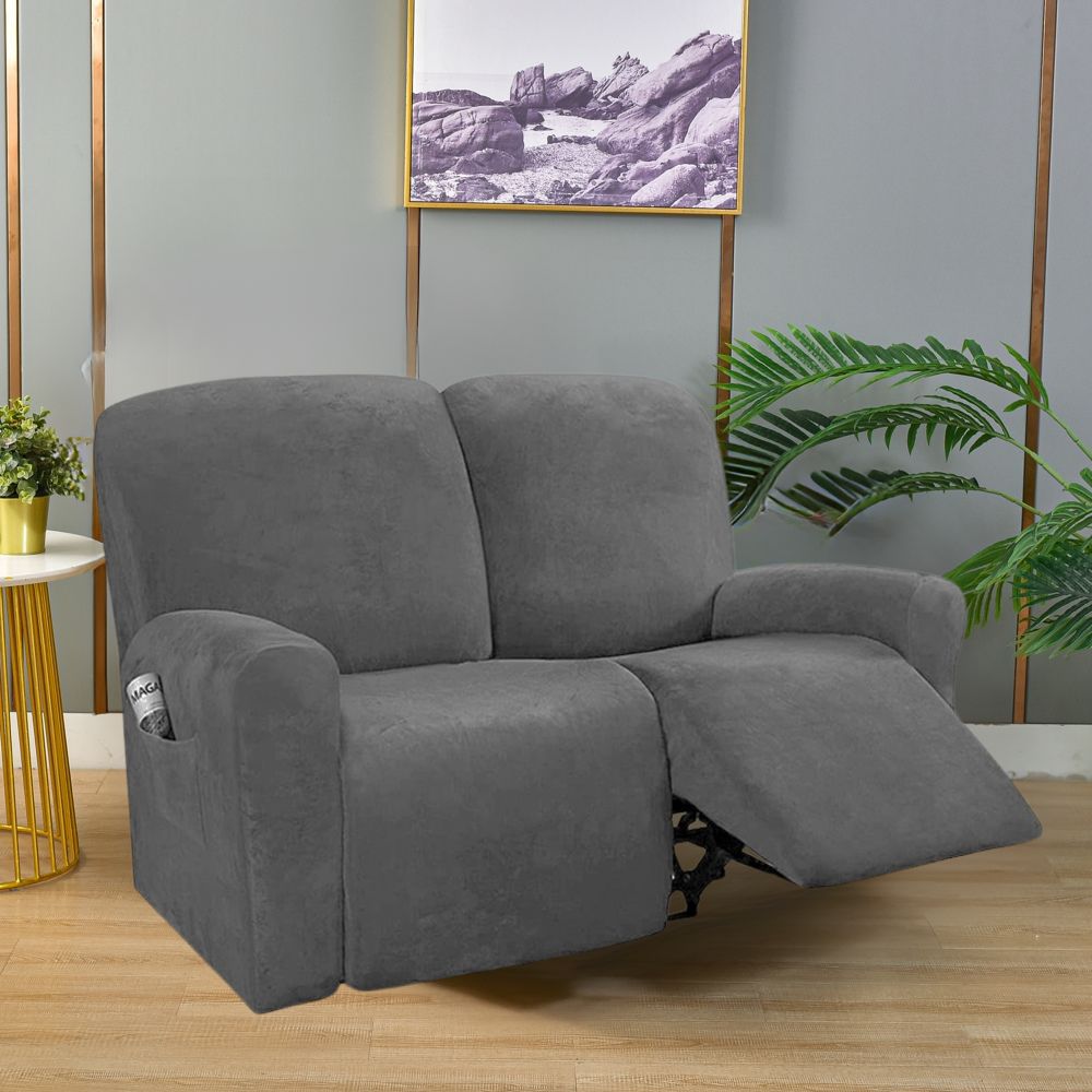 Multi-Seat Recliner Covers - Velvet Dark Grey