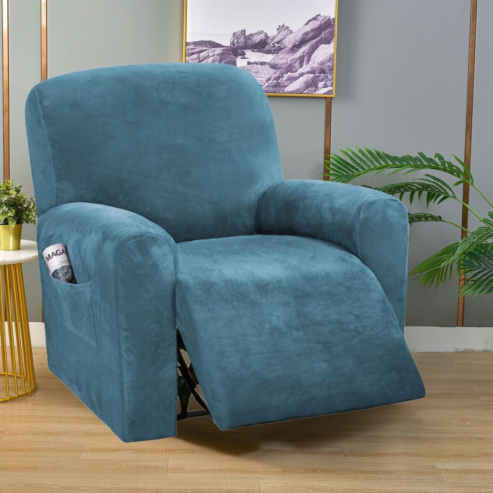 Multi-Seat Recliner Covers - Velvet Lake Blue