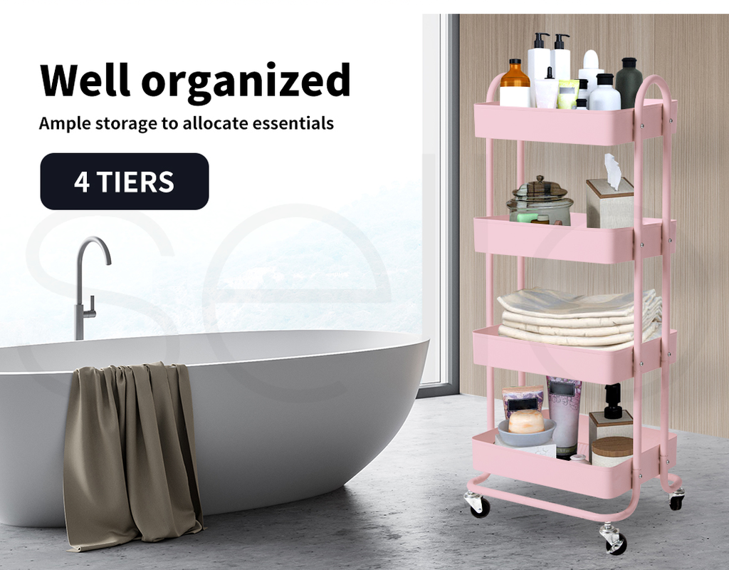 Utility Trolley Cart 4 Tiers