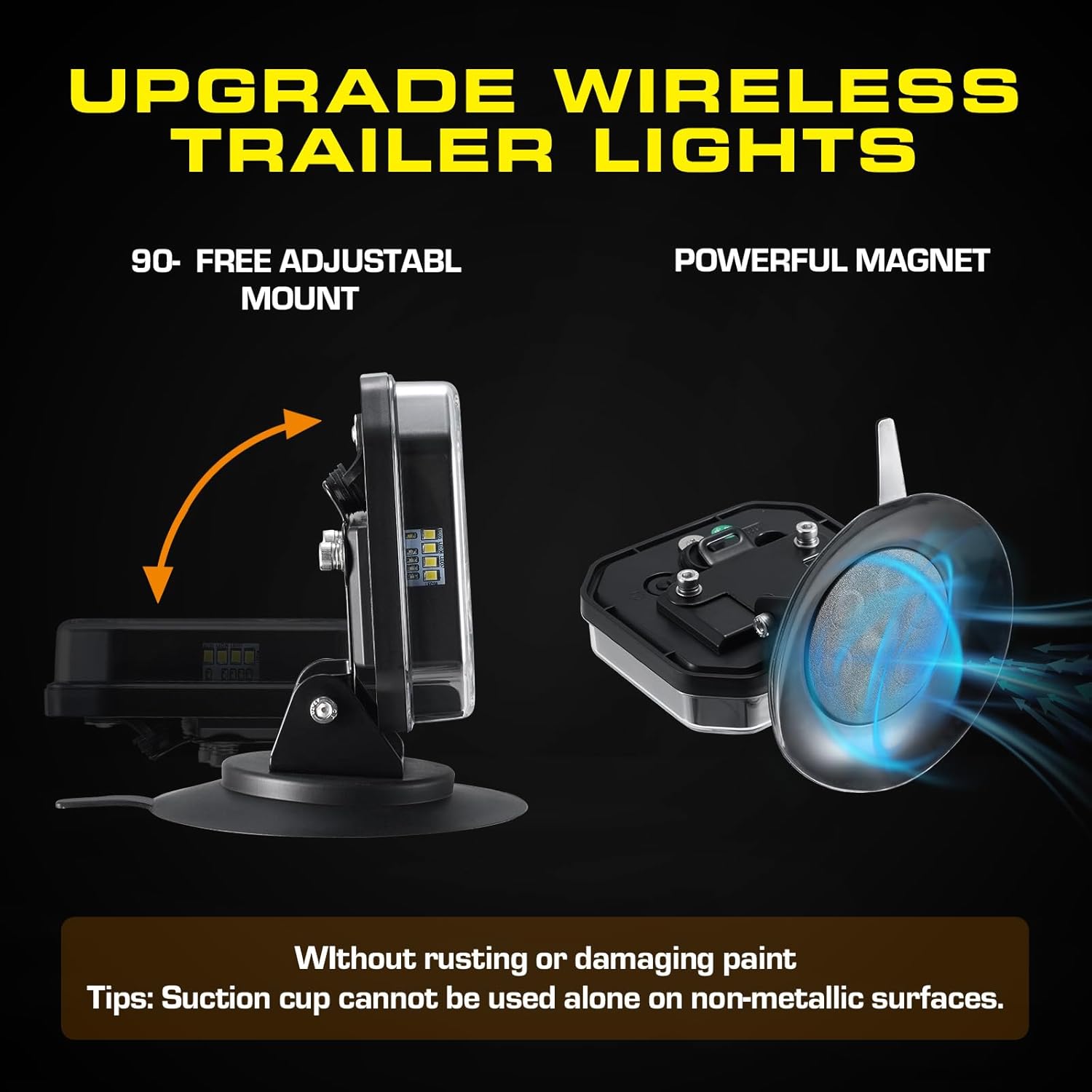 Magnetic Wireless Trailer Light Kit