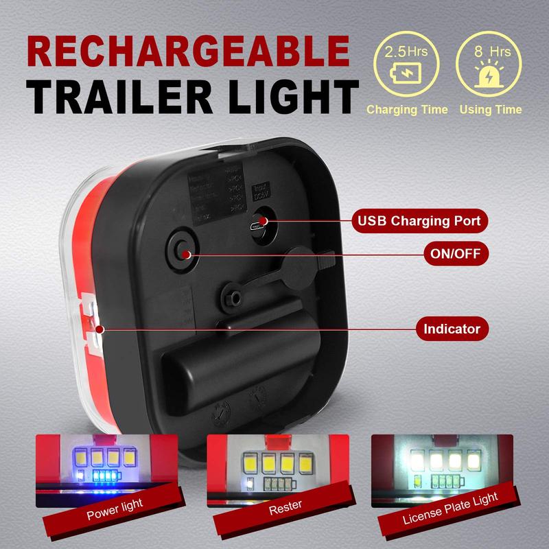Magnetic Wireless Trailer Light Kit