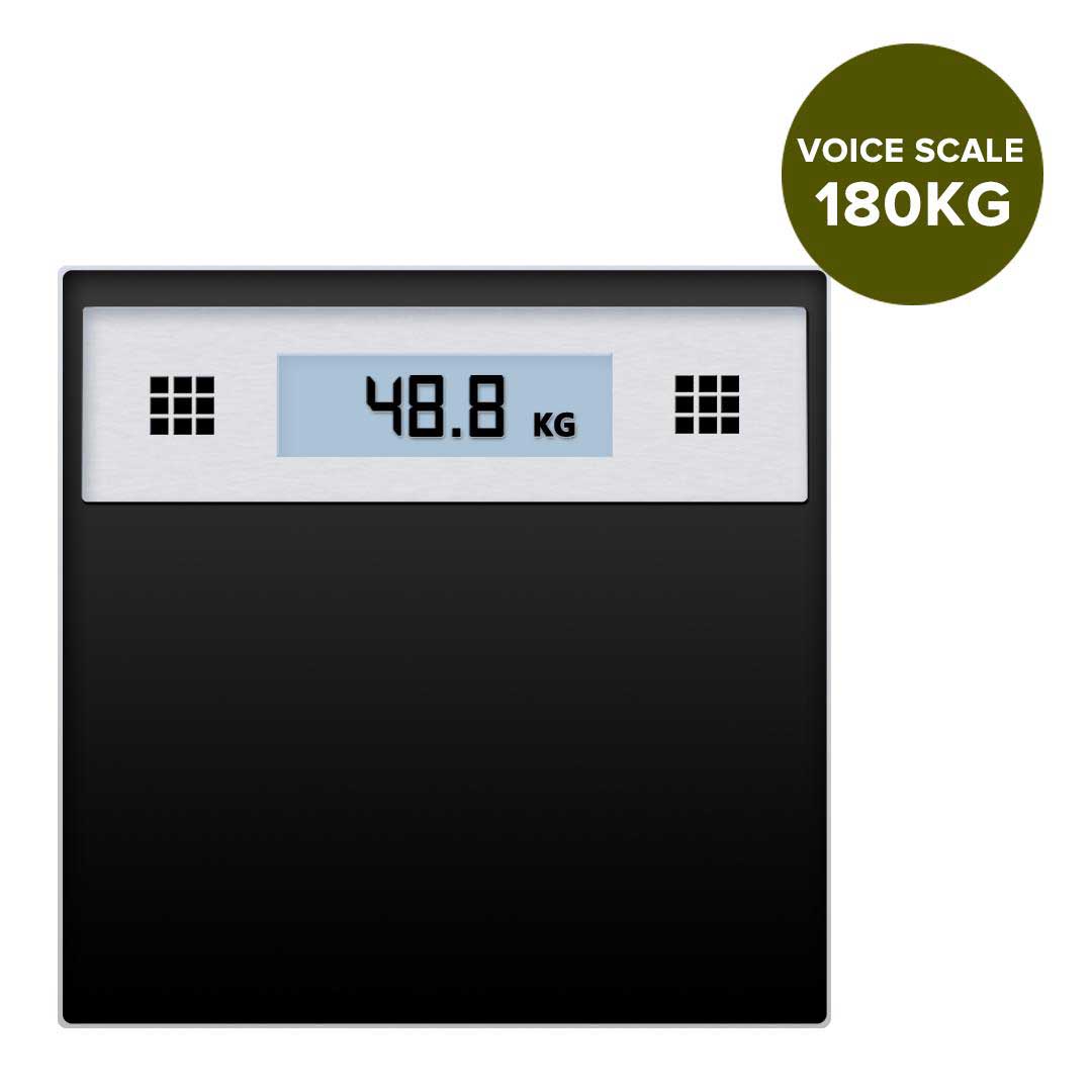 Black Electronic Talking Scale