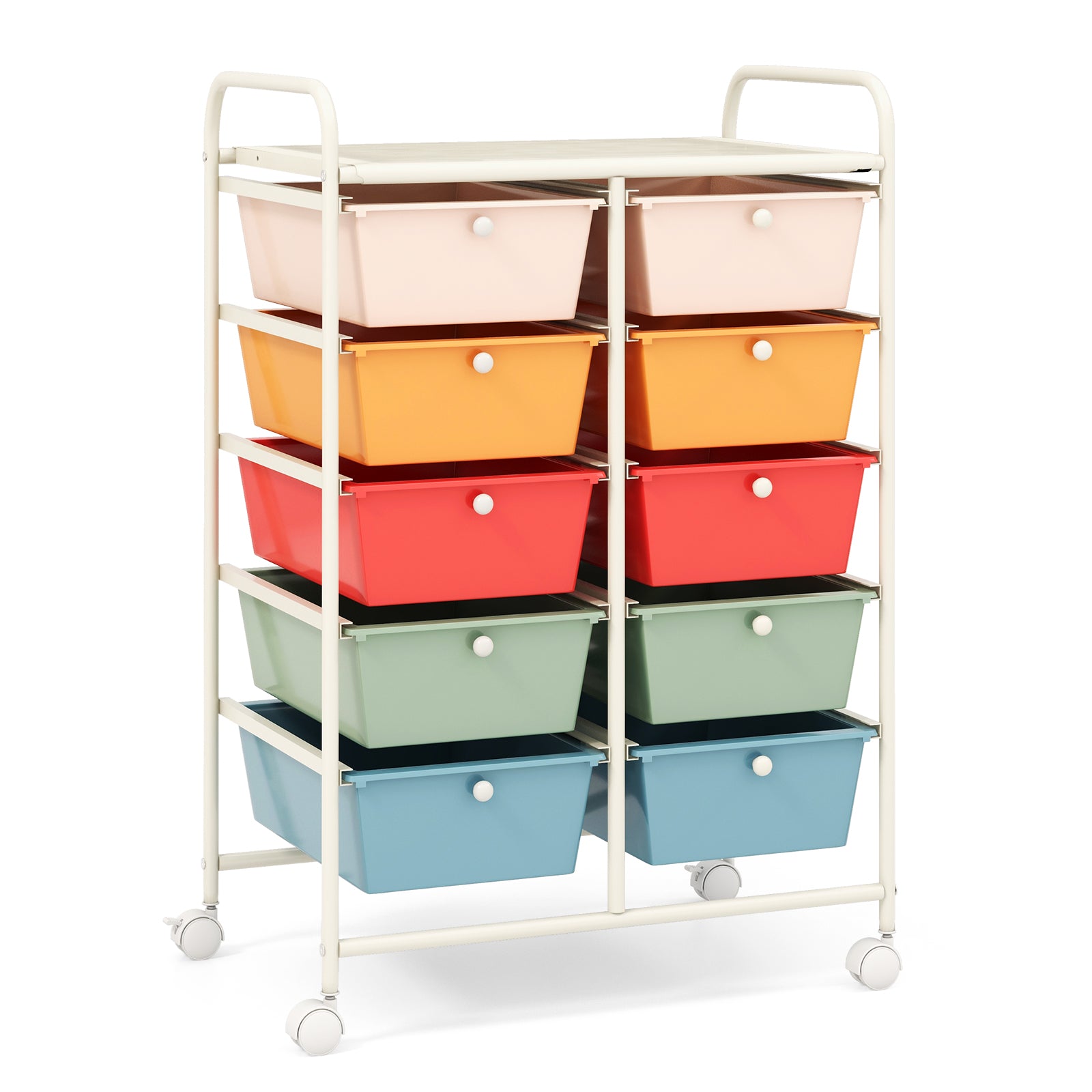 10-Drawer Utility Trolley Organiser